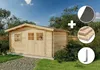 Alpholz Gartenhaus Set Valeria-28 Naturbelassen 428x427cm Produktbild-Vorschau 2