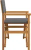 Chaises de régie 2 pcs. Pliable Crème Bois massif Teck Voir les images du produit 5