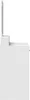 vidaXL Make-up tafel, wit, 100 x 41 x 140 cm, houtvezel Productafbeelding-voorbeeld 7