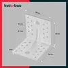 KOTARBAU® 50 Pezzi Conectores En Ángulo - Acero Galvanizado Vista previa de la imagen del producto 3
