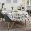 Tischdecke 140x240cm Oval Grau abwaschbar Baumwolloptik Produktbild-Vorschau 7