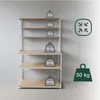 Scaffale da cucina Relaxdays, 6 ripiani con piano di lavoro Anteprima dell’immagine prodotto 5