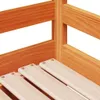 Válenda s přistýlkou a zásuvkami hnědá 80x200 cm masiv Náhled obrázku produktu 10