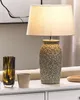 BELIANI Lampa stołowa szara ceramiczna 48 cm z abażurem Podgląd zdjęcia produktu 2