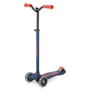 Micro Scooter maxi micro deluxe pro LED navy red Produktbild-Vorschau 1