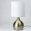 Lampada da tavolo touch, paralume in tessuto, dimmerabile H Anteprima dell’immagine prodotto 2