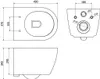 Mexen Carmen wc bowl Rimless con sedile a chiusura Anteprima dell’immagine prodotto 5
