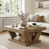 Table basse, table basse de style cottage avec une grande Voir les images du produit 3