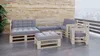 Lermowood Palettenmöbel Mpe Eckbank 100 x 80 cm Natur | Produktbild-Vorschau 4