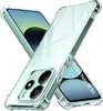 Two transparent phone cases are shown crossed over each other on a white background. Produktbild-Vorschau