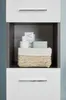 trendteam Bad Hochschrank Line/Skin Sardegna Rauchsilber Produktbild-Vorschau 9