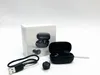 A product shot of wireless earbuds and their accessories on a white background. Produktbild-Vorschau