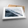 Gerahmtes Poster - Weißer Rahmen - Berge Nebel Bäume - Produktbild-Vorschau 3