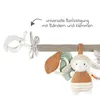 A close-up view of a baby stroller chain with attached toys. Produktbild-Vorschau