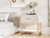 ProximaX Nachttisch 2er Set Beige Samt mit 1 Schublade & Produktbild-Vorschau 8