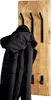 HAKU Wandgarderobe akazie, schwarz - Massivholz, Metall, Produktbild-Vorschau 5