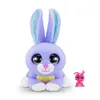 A plush toy rabbit and a smaller pink toy rabbit are shown against a white background. Podgląd zdjęcia produktu
