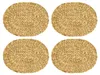 HMF Tischset oval geflochten aus Wasserhyazinthe, Platzset Produktbild-Vorschau 1