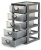 myslící organizátor s 5 zásuvkami, 13 x 16 x 26 cm, šedá Náhled obrázku produktu 14