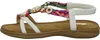 Sportliche Sandalette bis 30mm Sohlenhöhe B718-2-WH Produktbild-Vorschau 2