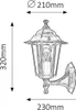 Applique classique d'extérieur 1xE27 Velence or antique Voir les images du produit 2