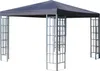 Rank Pavillon 3x3m Metall Garten Partyzelt Anthrazit RAL Produktbild-Vorschau 1