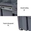 HOMCOM Poubelle cuisine coulissante encastrable 40L avec 3 Voir les images du produit 6