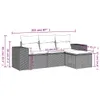 The Living Store 4-tlg. Garten-Sofagarnitur mit Kissen Produktbild-Vorschau 4