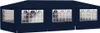A navy blue party tent with multiple windows. Voir les images du produit