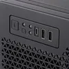 A close-up view of the front panel of a computer case, showing USB ports and power buttons. Náhled obrázku produktu