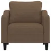 vidaXL Sessel Braun 60 cm Stoff Produktbild-Vorschau 3