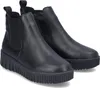 A pair of black Chelsea boots with a platform sole, shown from a slightly angled front view against a white background. Voir les images du produit