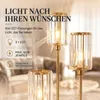 HOMCOM Stehlampe Wohnzimmer mit Regal, Glasschirmen, für Produktbild-Vorschau 7
