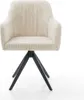 DELIFE Esszimmerstuhl Greg-Flex Cord Beige Kreuzgestell Produktbild-Vorschau 2