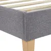 Homestyle4u čalúnená posteľ 180 x 200 cm sivá manželská Náhľad obrázku produktu 7