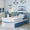 Kinderbett aus Holz,Einzelbett(90*200cm,mit 2 Produktbild-Vorschau 3