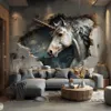 mystisches Einhorn im Zauberwald – Decords Wandtattoo, Produktansicht 1 Productafbeelding-voorbeeld