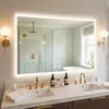 WISFOR LED Badspiegel 100x70 cm mit Beleuchtung Touch Produktbild-Vorschau 2