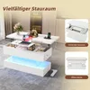 Merax Couchtisch mit LED-Licht und Steckdose, USB & Produktbild-Vorschau 8