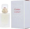 A bottle of Cartier Carat Eau de Parfum for women and its packaging are displayed side-by-side against a white background. Anteprima dell’immagine prodotto