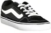 A black and white Vans sneaker. Voir les images du produit