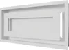 Griglia di ventilazione WIND 22x45 bianco Anteprima dell’immagine prodotto 5