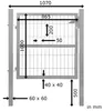Gartentor Tor für Gartenzaun Zaun 100 cm hoch Gartentür aus Produktbild-Vorschau 3
