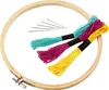 Runder Holz Stickrahmen 20 cm mit Metallverschluss Produktbild-Vorschau 4