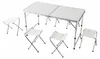 Relaxdays Campingtisch, 4 Sitzhocker, klappbar, Produktbild-Vorschau 1