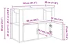 vidaXL Artisan dubový příborník 80 x 30 x 60 cm materiál na Náhled obrázku produktu 8