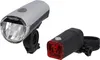 Sada LED osvetlenia FISCHER na bicykel 20/10 Lux strieborná Náhľad obrázku produktu 2