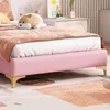 Merax Polsterbett Kinderbett 90x200 cm mit LED-Streifen und Produktbild-Vorschau 12