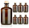 Apothekerflaschen braun 500ml Holzkorken natur, 6 elegante Produktbild-Vorschau 1