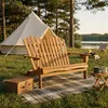 Banco de jardín tipo Adirondack plegable para dos personas, Vista previa de la imagen del producto 9